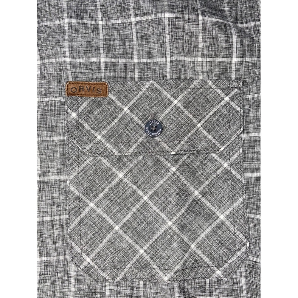 Orvis Gray Button Down Size Medium - image 2